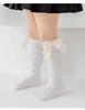 Red Bow Tie Knee High Tube Socks Girls' Christmas Stockings Infants Toddlers Soft Cotton Children Non Slip Floor Socks Baby Gift