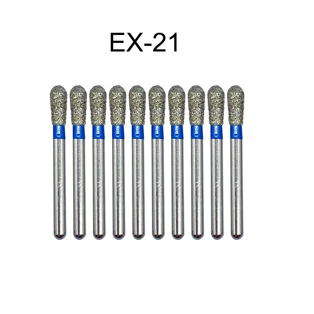 Nun Ck 10 Stück/Packung Dental Diamantbohrer für Hochgeschwindigkeits-Handstück Zahnarztbohrer FG-Serie Durchmesser 1,6 mm