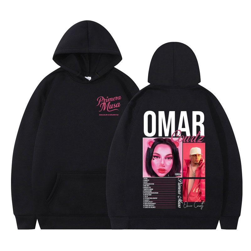 

Rapper Omar Courtz Primera Musa Album Tour 2025 Hoodie Men s Women Aesthetic Pullover Long-sleeved Casual Sweatshirts Fan Gifts 3XL