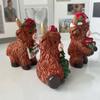 Highlands Cow Figurines Farmhouse Decors,Resins Animal Statue Table Ornament Garden Bookshelfs Decors Calf Lover Gift