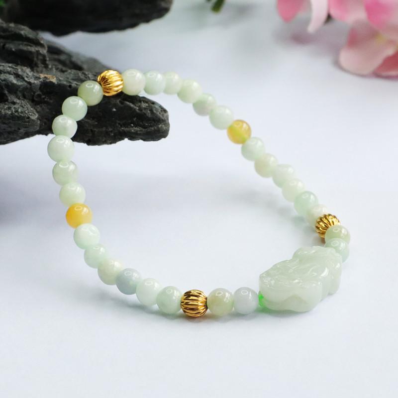 Ximang Ximang Emerald Bracelet a Goods Jade Pi Xiu Jewelry Factory Live Agent S2081105