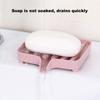 Bathroom Draining Soap Dish Double-layer Draining Soap Tray Space-Saving Shower Soap Storage Containers For Home Kitchen