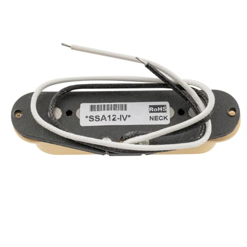 Artec SSA-12 Vintage Staggered Alnico 5 Single Coil Neck Pickup, 6.3K, for Strat & ST Electric Guitars, Cream