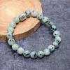 Bracelet Manchette Ajustable en Pierre de Lune Naturelle Fait Main ETC-9761