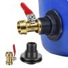 2 Stück/Set Regenwasser-Eimerverbinder PVC-Wanddurchführung Gelenkadapter Geeignet für 1/2"-DN15 Außengewinde-Verbinder, Ideal für Wasserleitungen, Gartenschläuche
