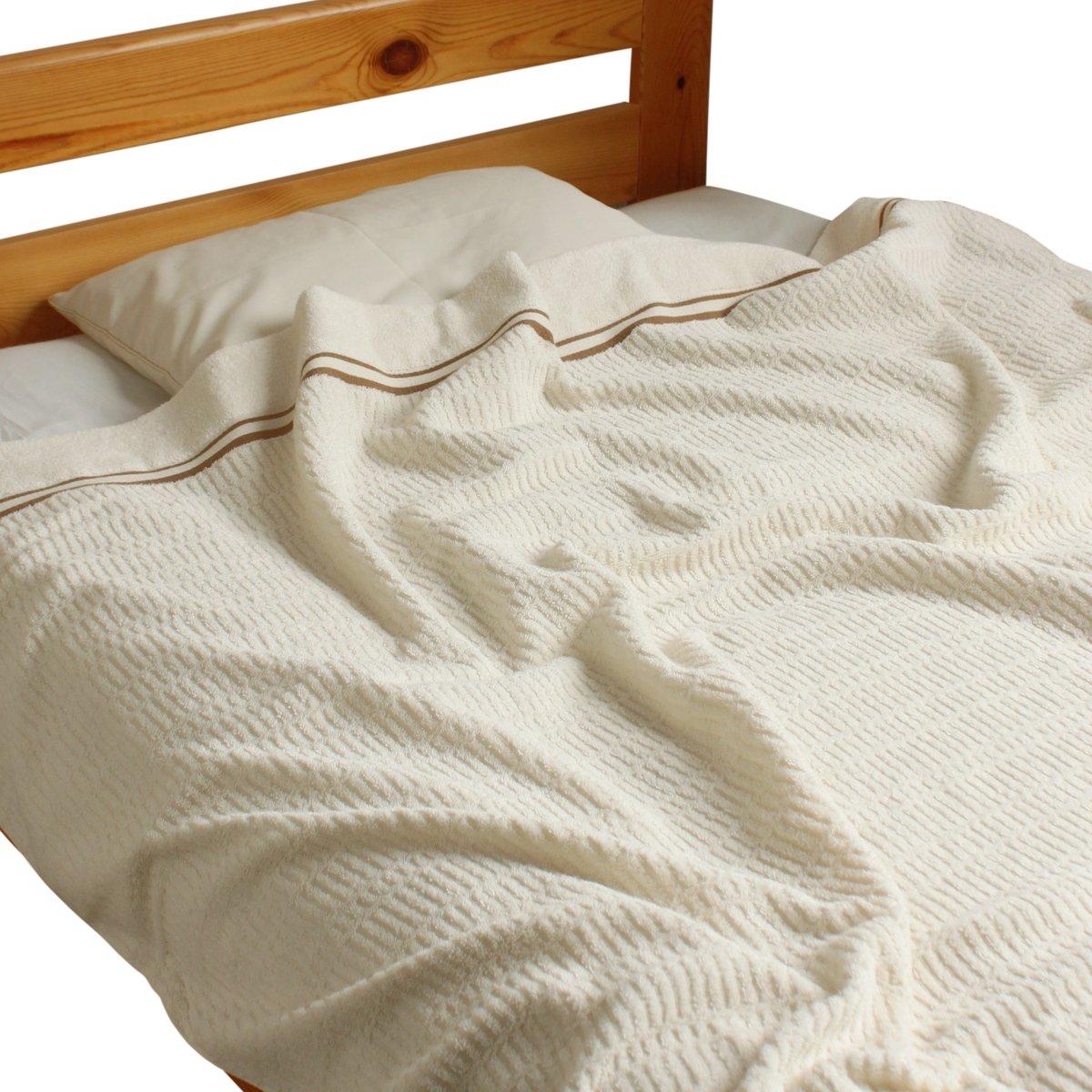 

Unbleached and Undyed Senshu Towel Single Size Summer Lightweight Suitable for Sensitive Folds Compactly Blanket, (140x180cm), Lightweight,