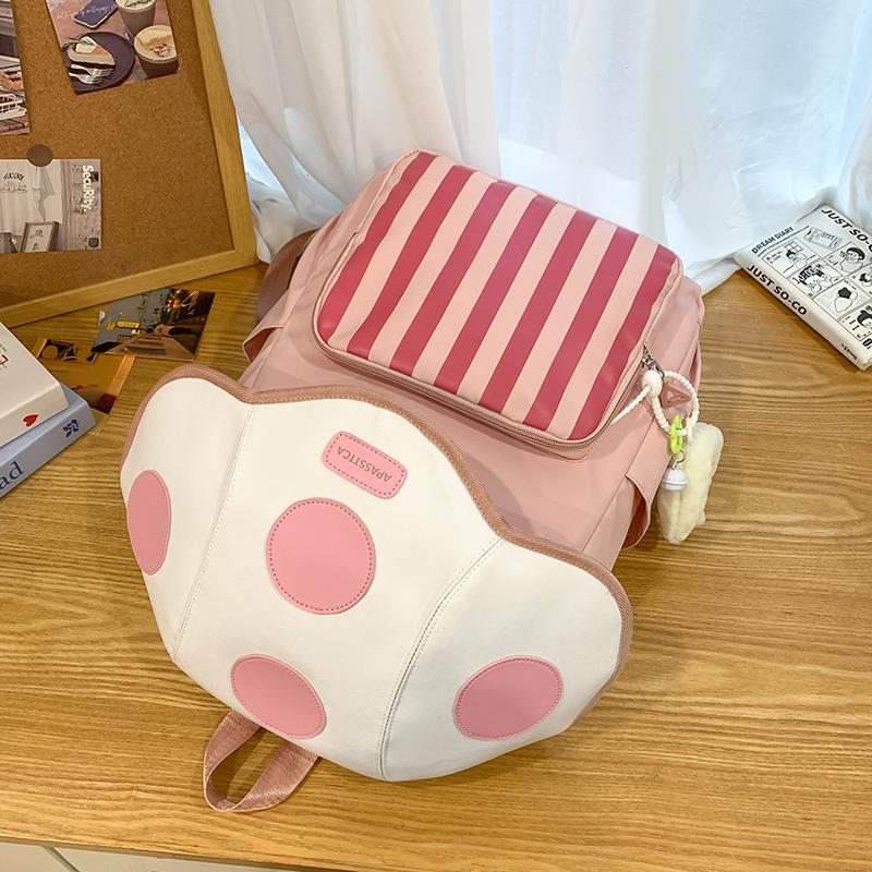 Backpack Women's Colorblock Student Schoolbag Campus Backpack