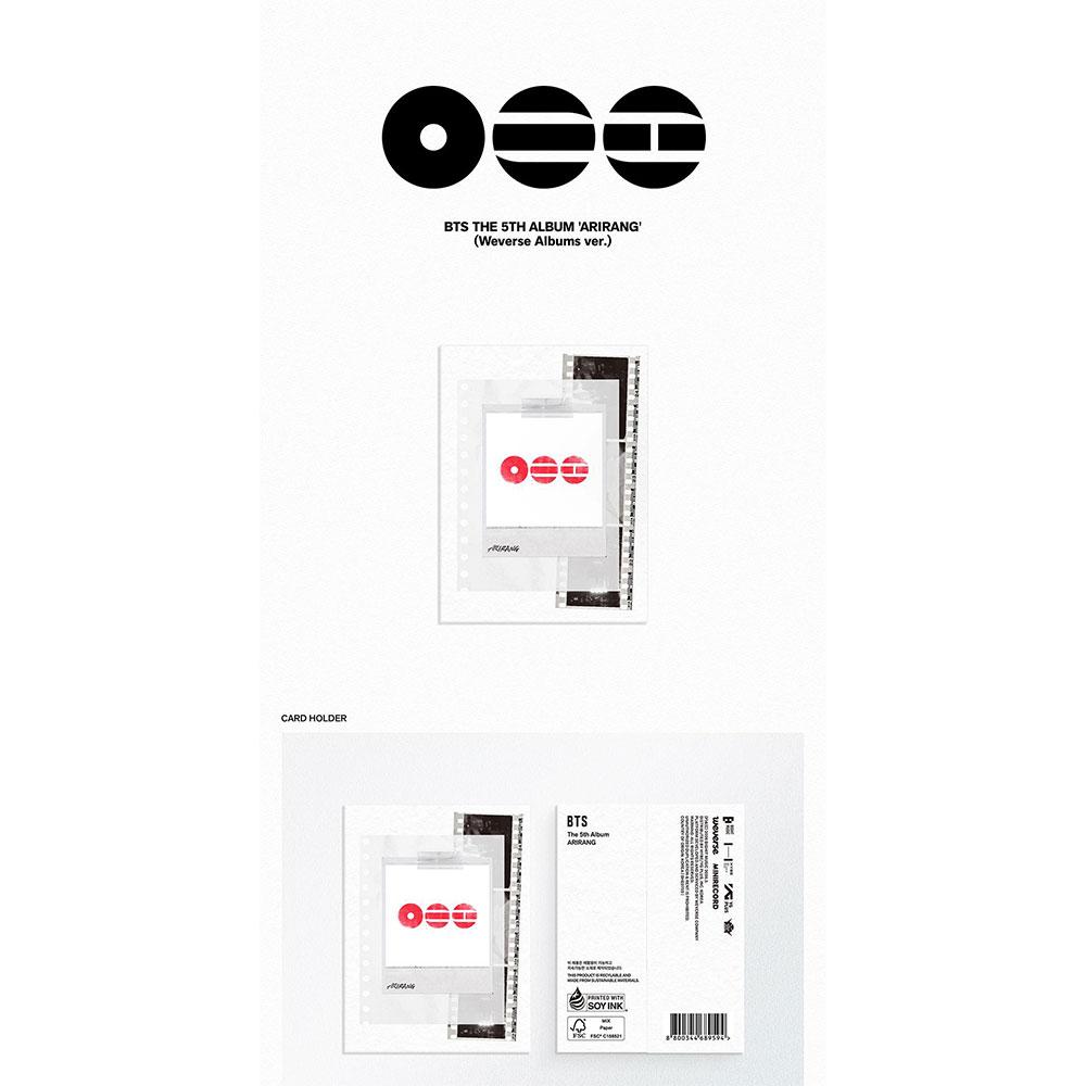 [précommande] [EARLY-BIRD] BTS Le 5ème Album 'ARIRANG' (Ensemble) + 'ARIRANG' (Légende vivante Ver.) + 'ARIRANG' (Weverse Albums ver.) Ensemble