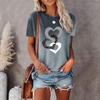 BITCED Women's Fashion Casual O-Neck Short Sleeve  Blouses & Shirts