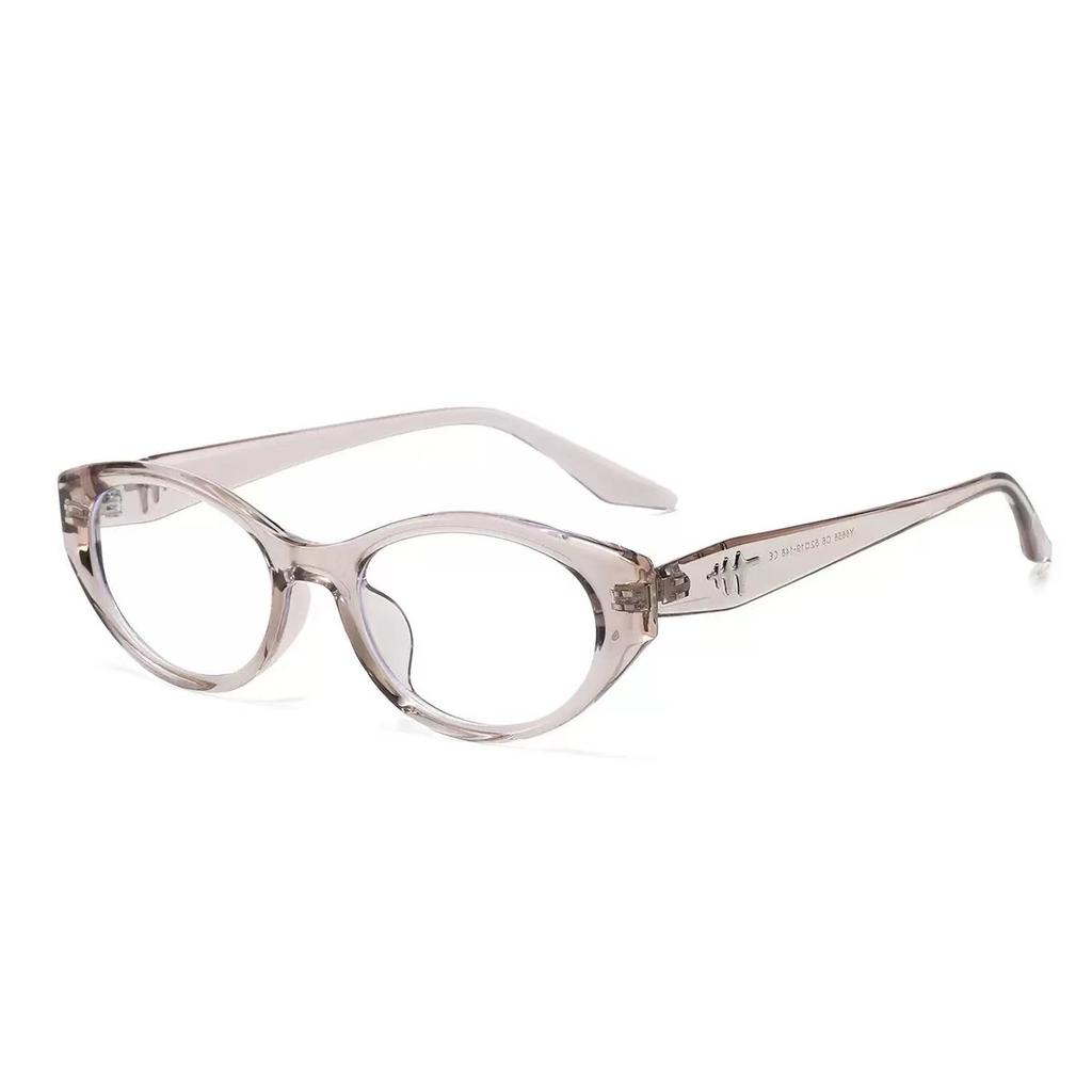 New TR glasses cat eye frame square round face exquisite high-end plain flat mirror can be equipped with high-degree frame