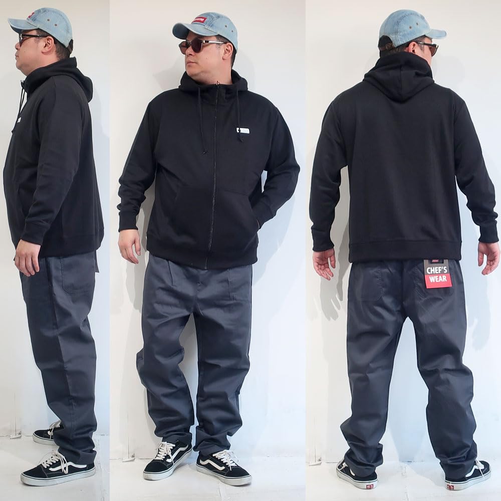 Plus Size LOGOS Park Mountain Long Solid Simple Sizes and 5L Men's Hoodie, Sweatshirt, Parka, Sleeve, Color, Style, 3L, 4L, (Product Number 10001796)