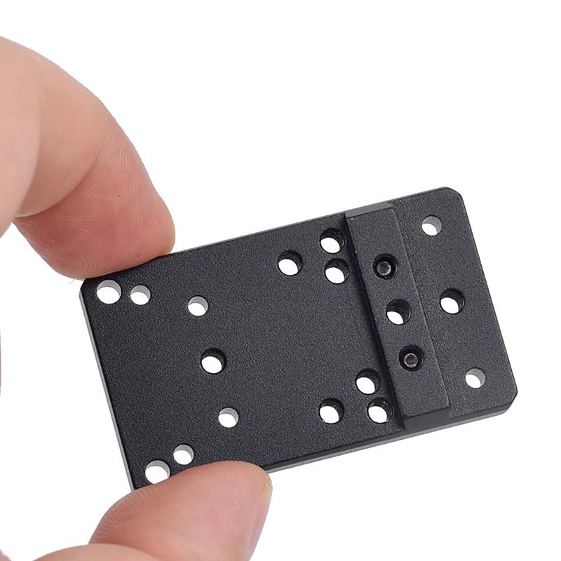 Universal Glock Scope Mount Plate Hunting Pistol Red Dot Scope Optics Base For Rmr Multi-Model Adapter Multi-Hole Base Bracket