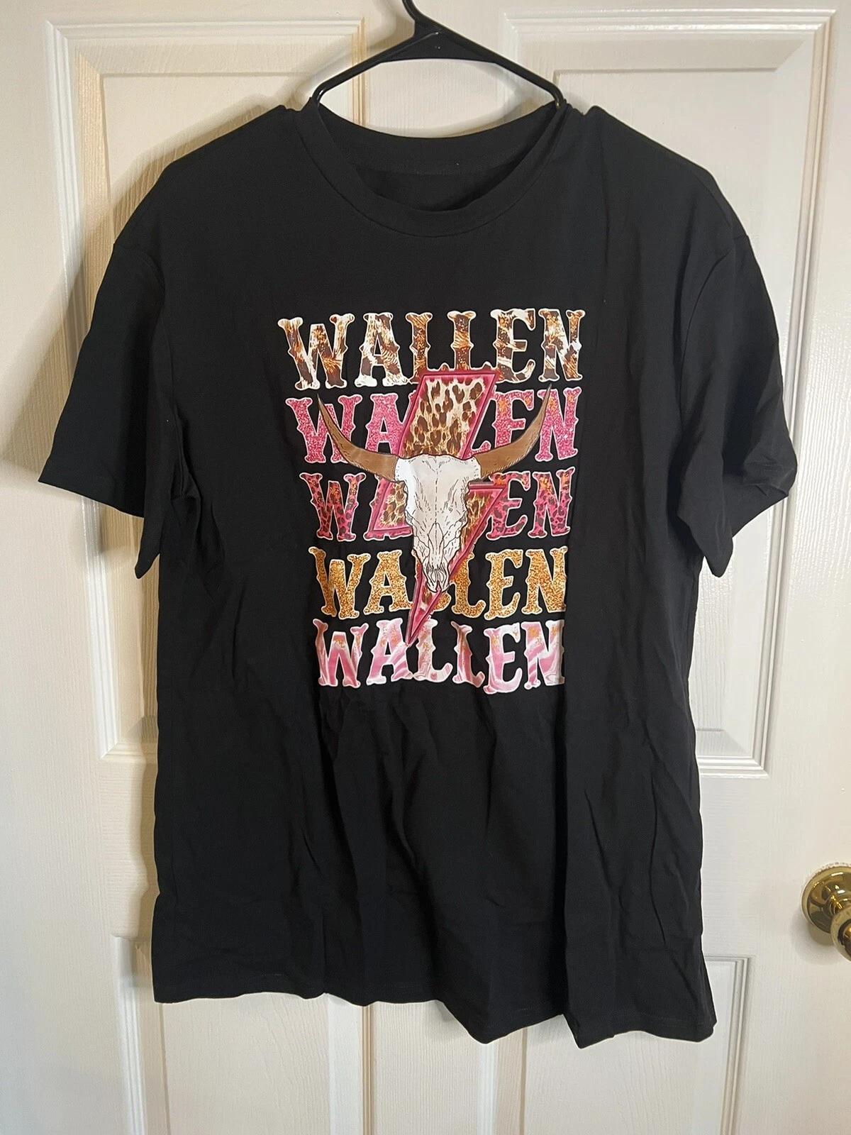 Women’s Black Short Sleeve Wallen Graphic T-shirt Size Small NWOT 4XL