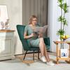 Rocking Chair, Beech Wood Rockers, Thick Padding, Dark Green, Up to 120 kg