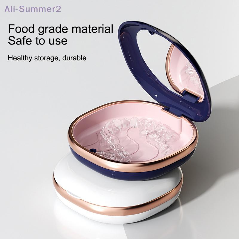 {Summer2}1Pcs Braces Case Dental Retainer Box Case Magnetic Aligner Mouth Guard Container For Teeth Travel False Denture Boxes