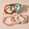 European and American simple acrylic irregular geometric plain ring bracelet retro niche jewelry 