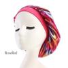 New Women Laser High Elasticity Wide Side Sleeping Cap Perm Hat Chemotherapy  Bath S Silk Bonnet for Sleeping