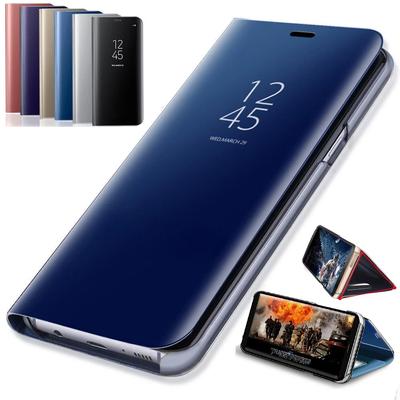 Spiegel-Flip-Hüllen für Xiaomi Redmi Note 14 13 12 11 Pro Plus 5G Ständerhalter Handyhülle Redmi Note 10S 11S 12S 10 9 8 Pro Hülle