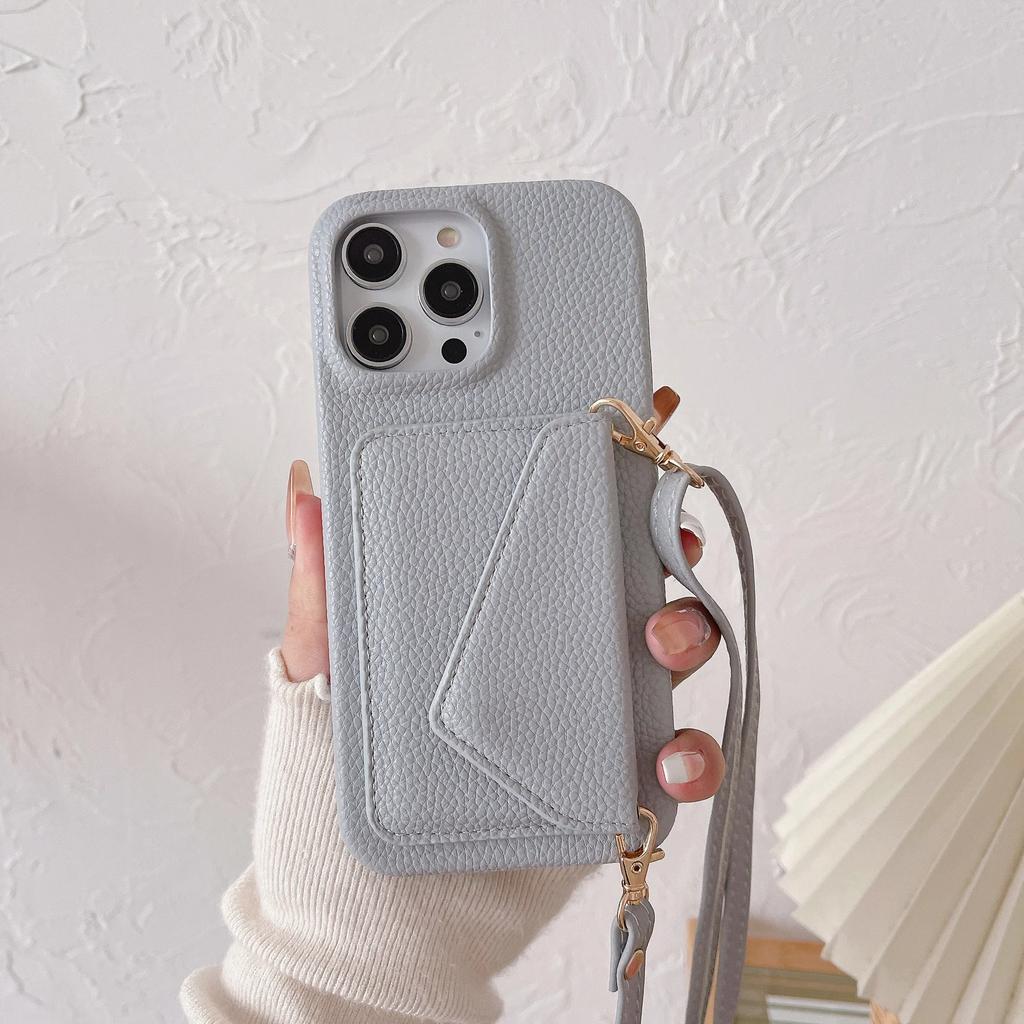 Crossbody Wallet Phone Case For iPhone 16 15 14 Plus 13 12 11 Pro Max Purse Lanyard Leather Cover with Credit Card Slot Holder