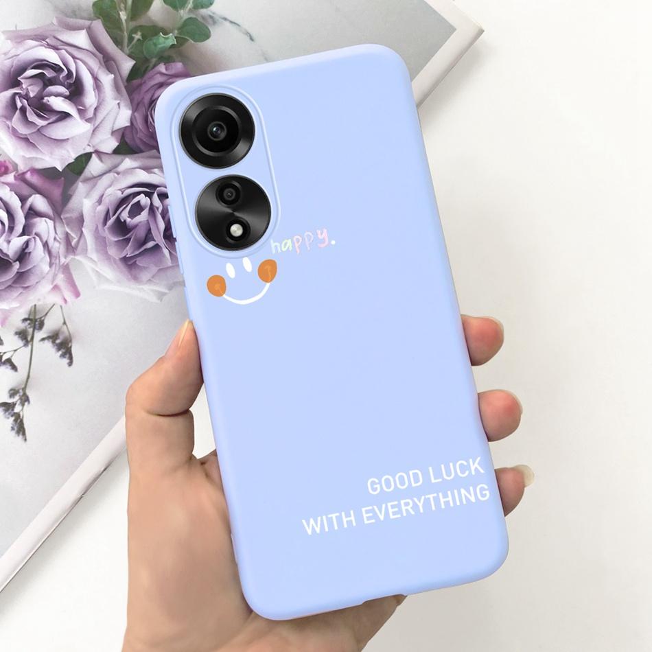 For OPPO A78 Case Oppo A78 4G CPH2565 Cute Fashion Candy Color Soft Silicone TPU Phone Back Cover For OppoA78 A 78 4G 2023