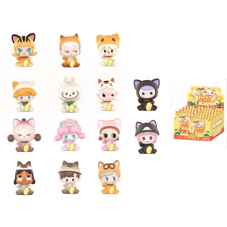 New POP MART MOLLY Bubbles Cute Beads Lucky Cat Collection Blind Box Products Single Blind Box/whole Box 9 Pcs PPMT-2409-0044