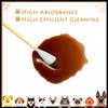 Eyxformula 6 Inch Long Cotton Swabs for Pet Cleaning, Bamboo Handle, Pet Ear Cleaning Solution Supplies for Dogs and Cats (100 Pcs Large Cotton Swabs)