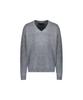 51Peosenteu Piercing V Neck Knit - Gray