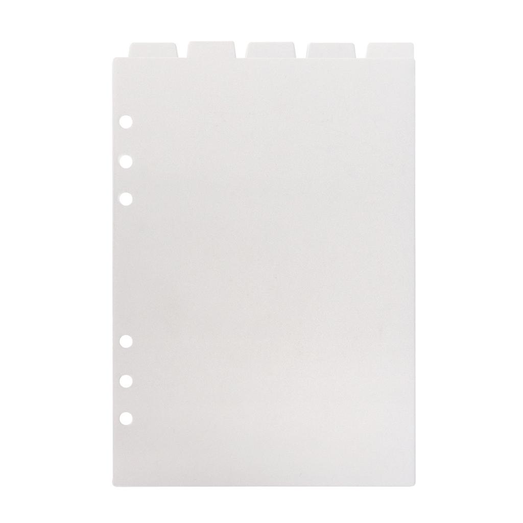 A5 A6 Transparent Paper Index Divider 6 Holes For Binder Planner Notebook Stationery Notebook Paper Divider Accessories