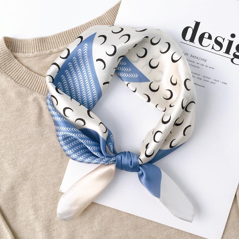 Silk Square Scarf Women 53x53cm Lightweight Pure Mulberry Neck Classic British Style Accessory