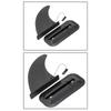 Prancha de surfe Paddleboard Snap-On Tailfin Boat Sup Slide-In Barbatanas grandes Divisor removível Leme