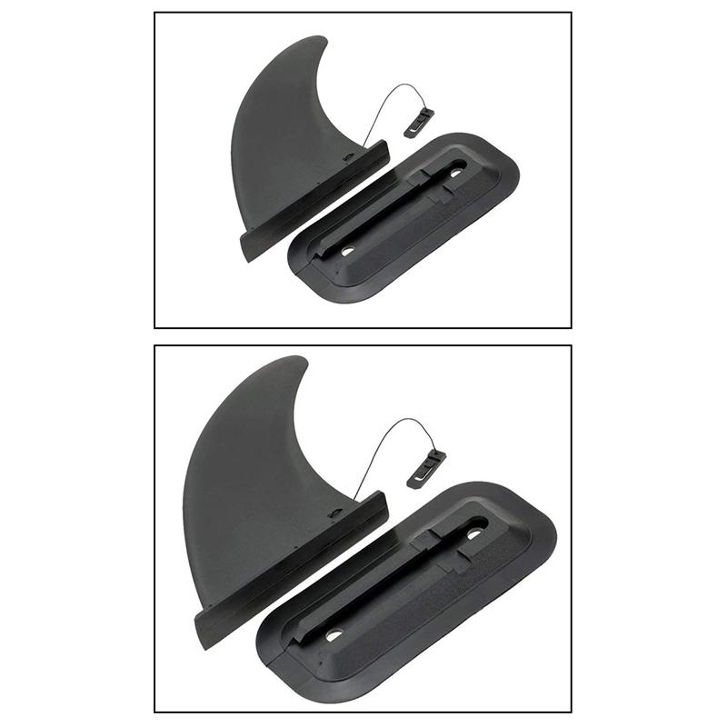Prancha de surfe Paddleboard Snap-On Tailfin Boat Sup Slide-In Barbatanas grandes Divisor removível Leme