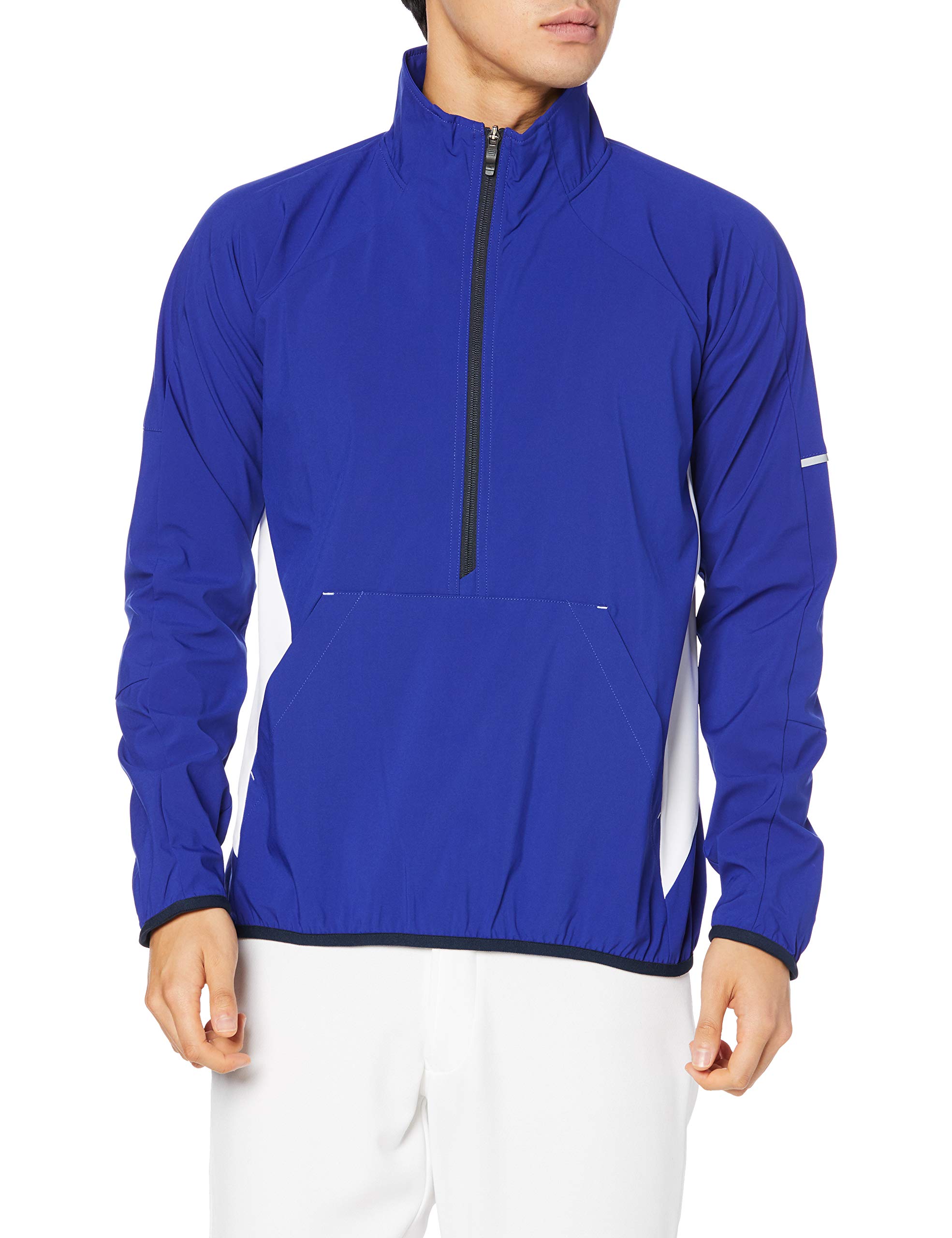 

SSK Мужская куртка с длинным рукавом, на молнии до середины, клееная, сине-белая, размер S, (6310), (Япония Ю.)