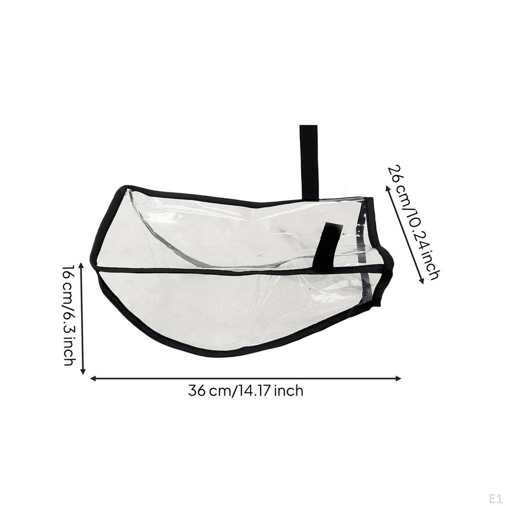 Waterproof Controller Cover Clear Rain Black Trim for Rainy Weather, Outdoors