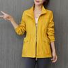 Women Autumn Winter Double Layer Windbreaker Stand Collar Long Sleeve Zipper Placket