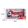 Large Double Hook Rescue Car Crane Alloy Front Sound Light Engineering Operation Simulation Trailer Toy