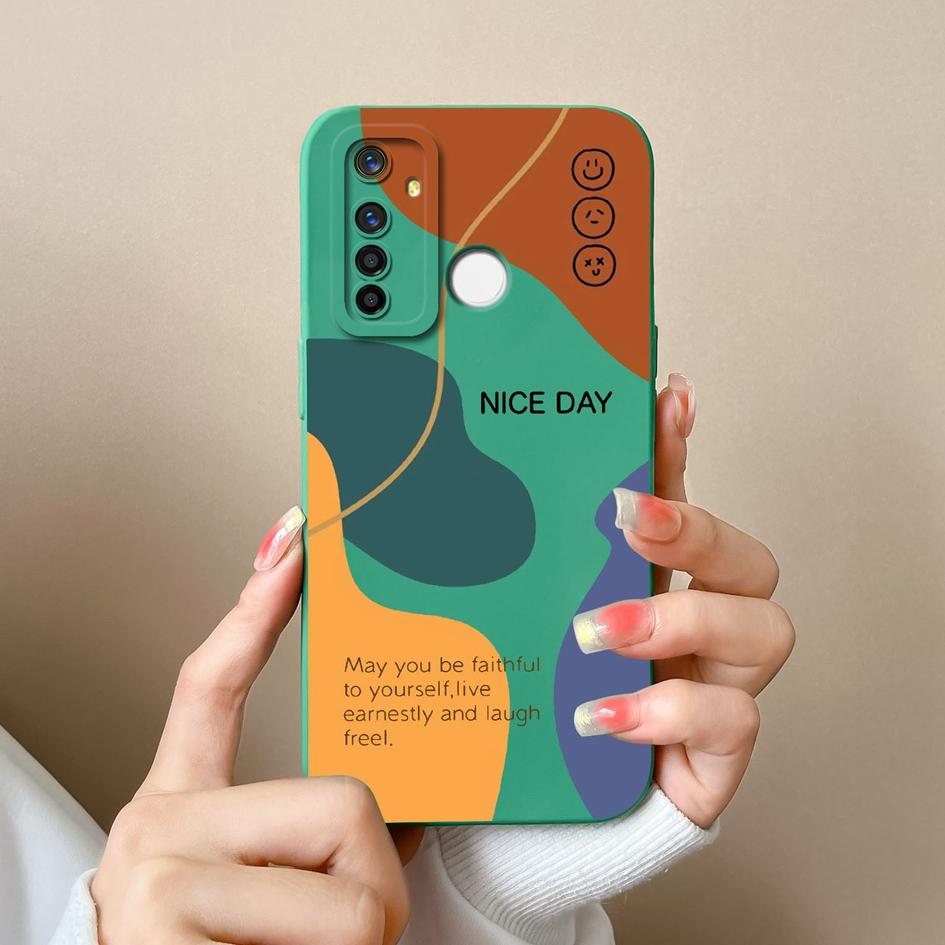 For Oppo Realme Q5i V13 X2 X7 V15 Q5 Q Q3 F29 A5 Q3i Pro Bumper Case Exquisite Check Pattern Liquid Silicone Dustproof Protective Cover For Oppo Shell