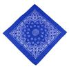 Trifong bandana blue paisley adult bandana handkerchief stylish 100% cotton cashew pattern unisex men's 55cm x 55cm blue