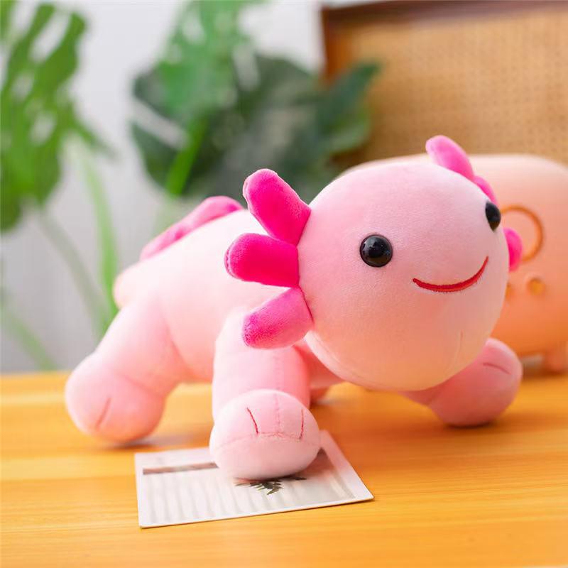 Best-selling Axolotl Plush Toy: Adorable Lying Down Design with Bracelet Attachment