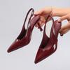 Fashion Patent Leather Elegant Party Dance High Heels Women Shoes New Designer Pointed Toe Luxury Stiletto Brand Ladies Dress Pumps