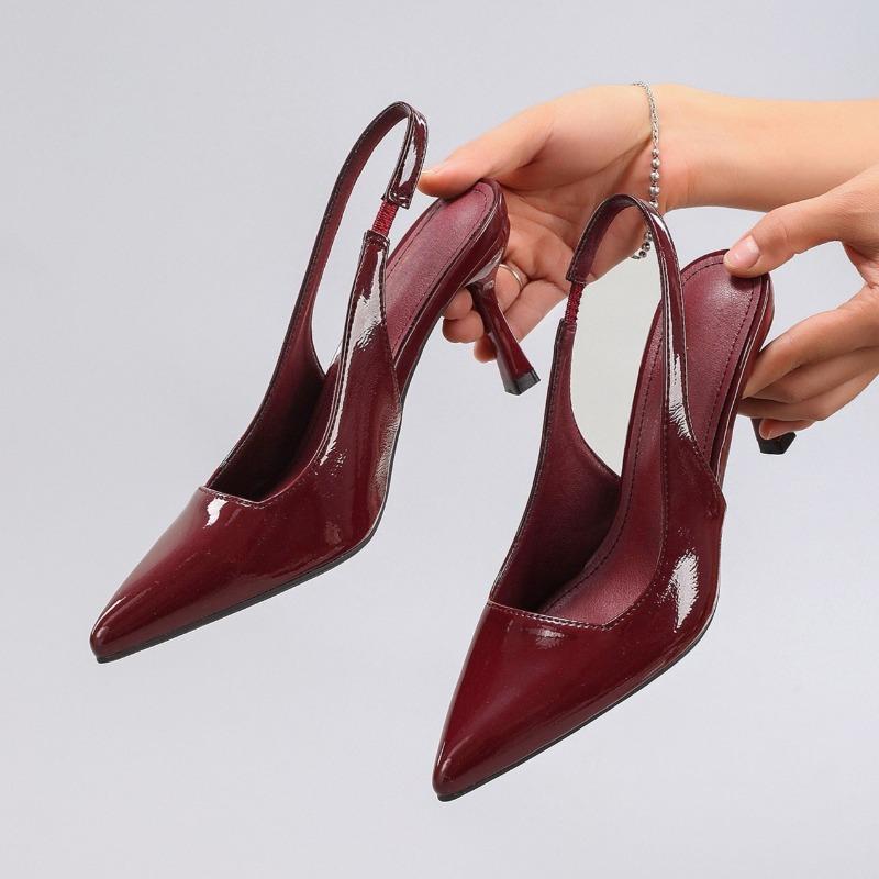 Fashion Patent Leather Elegant Party Dance High Heels Women Shoes New Designer Pointed Toe Luxury Stiletto Brand Ladies Dress Pumps