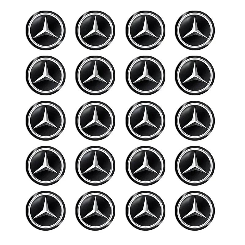 14mm Car Key Badge Emblem Replacement Car Key Stickers For Mercedes Benz A B C E S Class GLA GLC CLA GLK GLE W204 W203 W212 W176