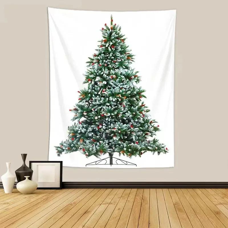 Christmas Tree Decoration Pattern Living Room Interior Home Wall Tapestry