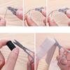 1 set de truse de cusut Set cutie portabilă de cusut pentru îmbrăcăminte, cutie de depozitare pentru ață de broderie, pachet de cusut de uz casnic, instrumente pentru reparații rapide