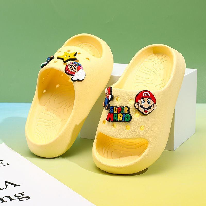 Comfortable Mario Character Eva Slippers For Kids In Soft Sole Design Available In Multiple Colors And Sizes For Boys And Girls