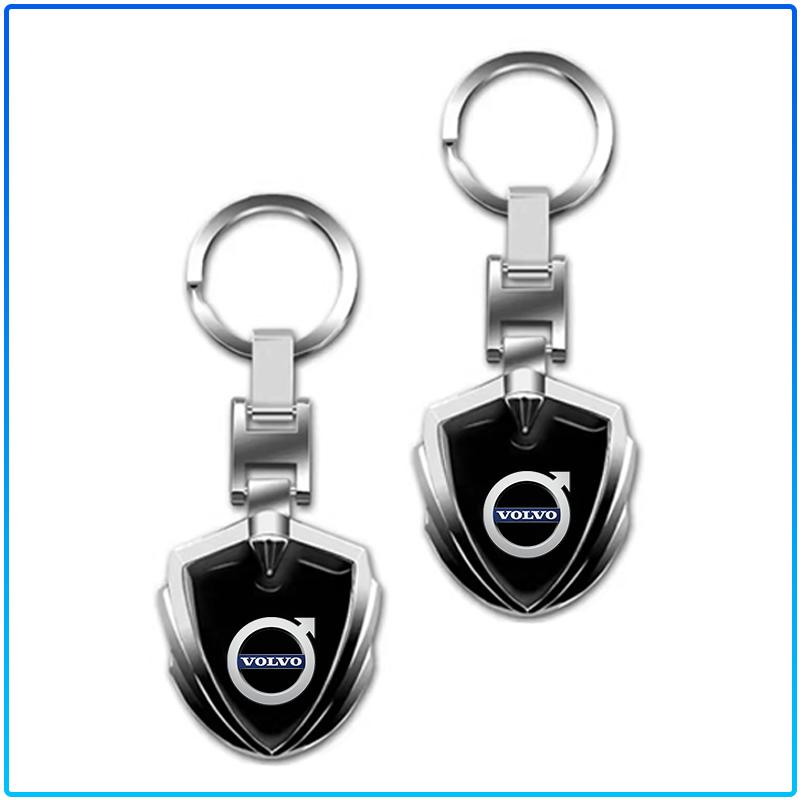 Car Keychain Car Emblem Gift With Key Ring Auto Accessories Sticker For Volvo Rdesign XC90 S60 XC60 V70 S80 S40 V50 V40 V60 C30 S70