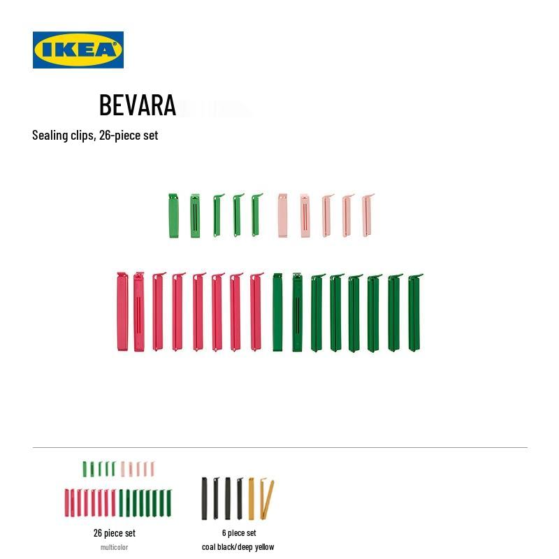 IKEA BEVARA Food Bag Sealing Clips 26-Piece Set