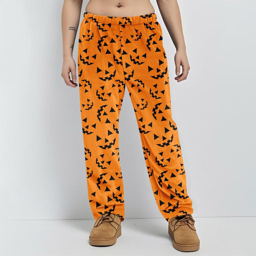 Anime Pajama Pants Sleepwear Casual Drawstring Elastic Waist Pants Comfy Straight Yoga Loose Trousers