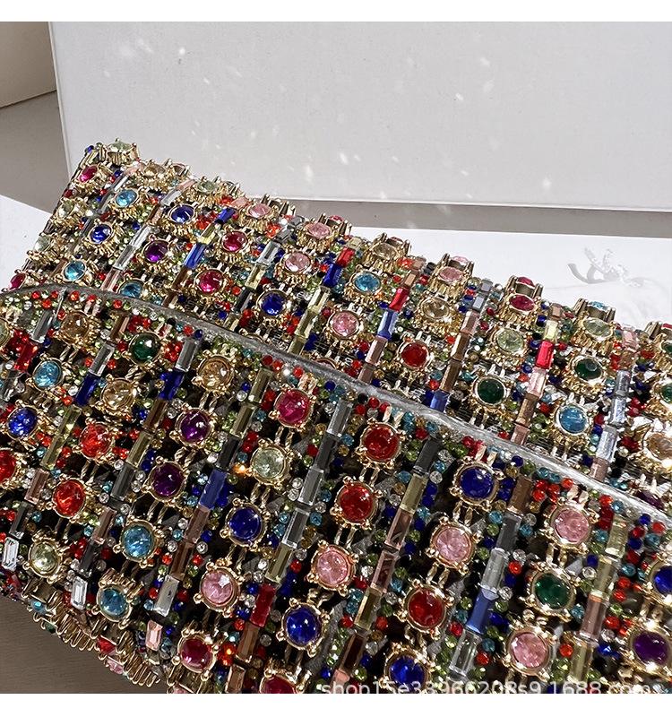 Women's Rhinestone Banquet Cheongsam Handbag - Crossbody, Shoulder, or Hand-Carry Options Available