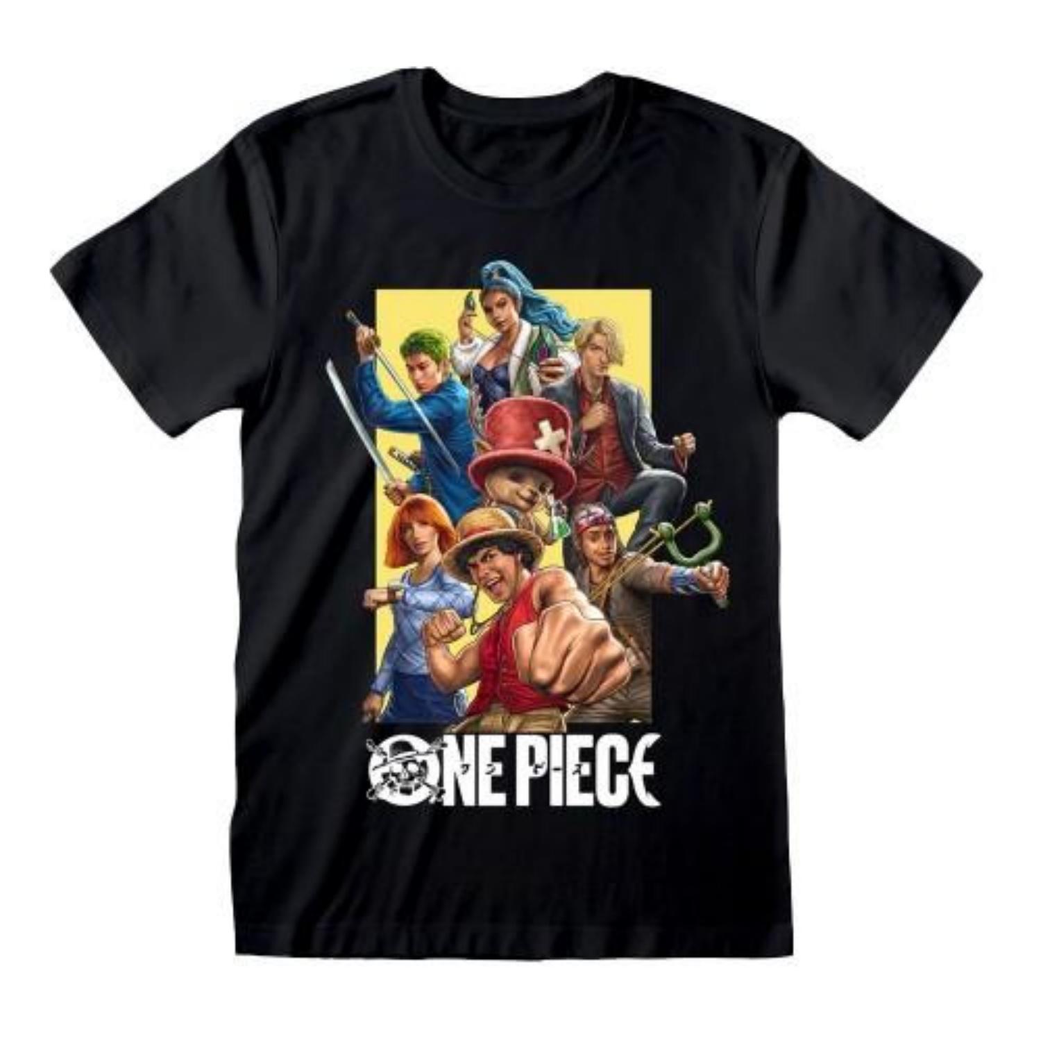 One Piece Unisex Adult Full Cast T-Shirt S чёрный