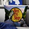 Fishing Brand BassProshops Cushion Cover Decorative Pillow Sofa Home Decor Case Pillow Cases